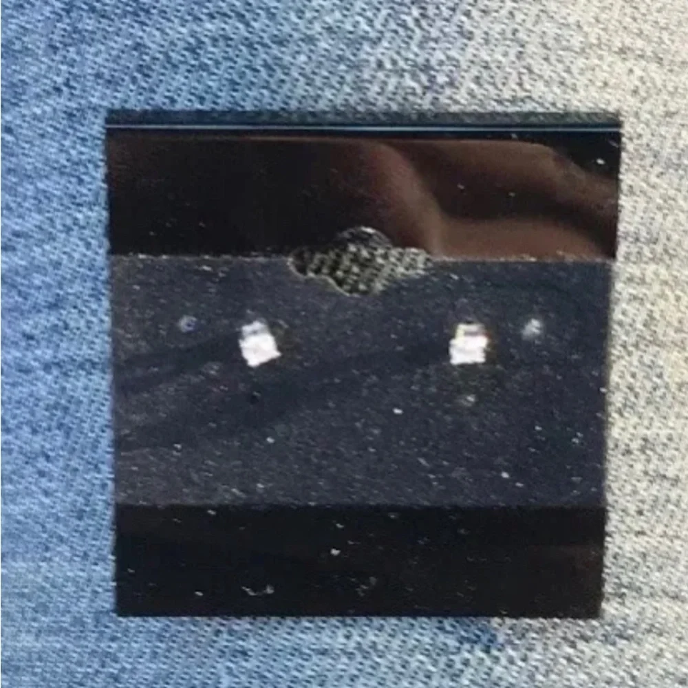 Sterling White Crystal Stud Earrings Fine Jewelry faux diamonds girls teens kids